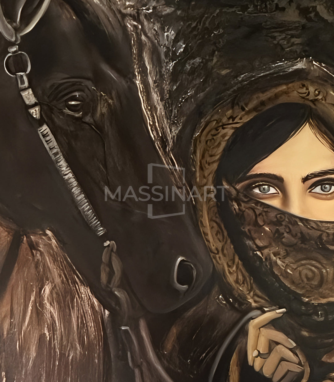 Desert Companions - signé par l'artiste Samira AKR.