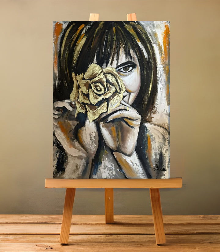 The Rose Gaze - signé par l'artiste Samira AKR.