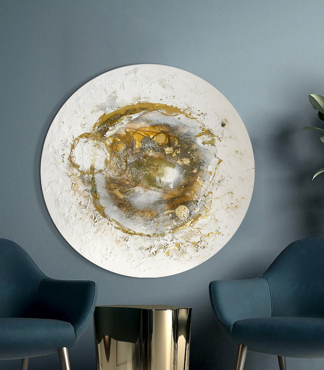 Golden Aura - signé par l'artiste Samira AKR.