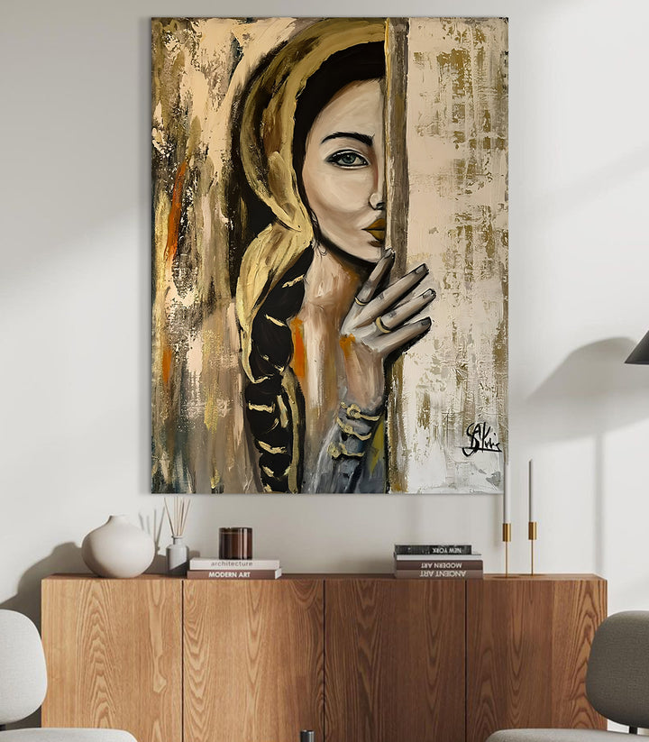 Behind the Wall - signé par l'artiste Samira AKR. – Massinart