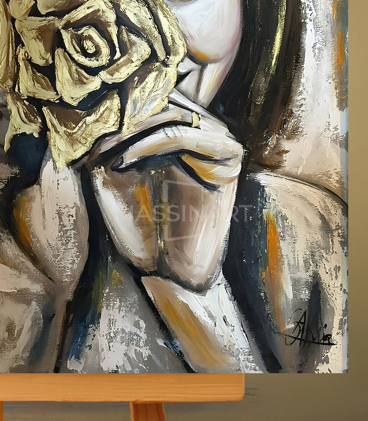 The Rose Gaze - signé par l'artiste Samira AKR. – Massinart