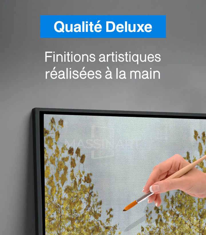 Tableau Single Road hôtel airbnb — allée perspective calme