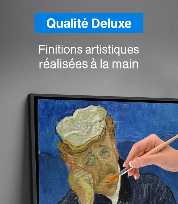 Tableau figuratif Dr Paul Gachet mise en scène intérieur Massinart