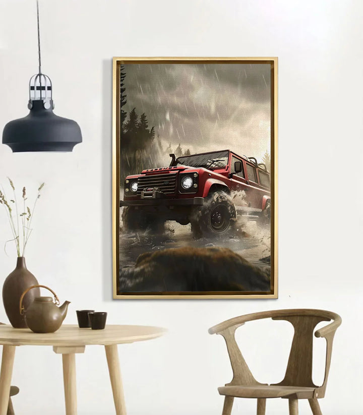 Tableau Rainy Adventure en décoration salon moderne Massinart