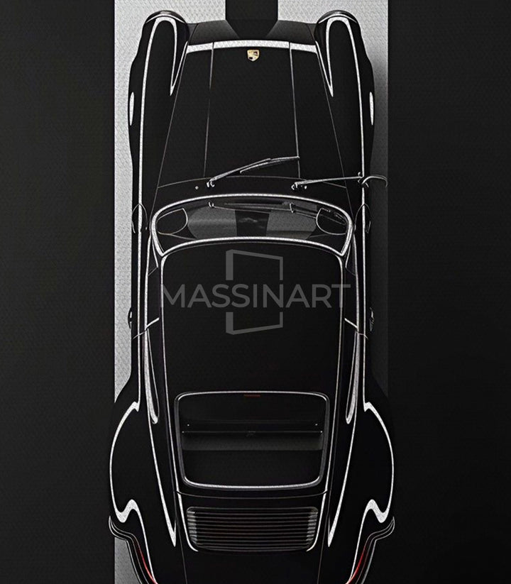 Triptyque Porsche complet décoration mur cadres Massinart