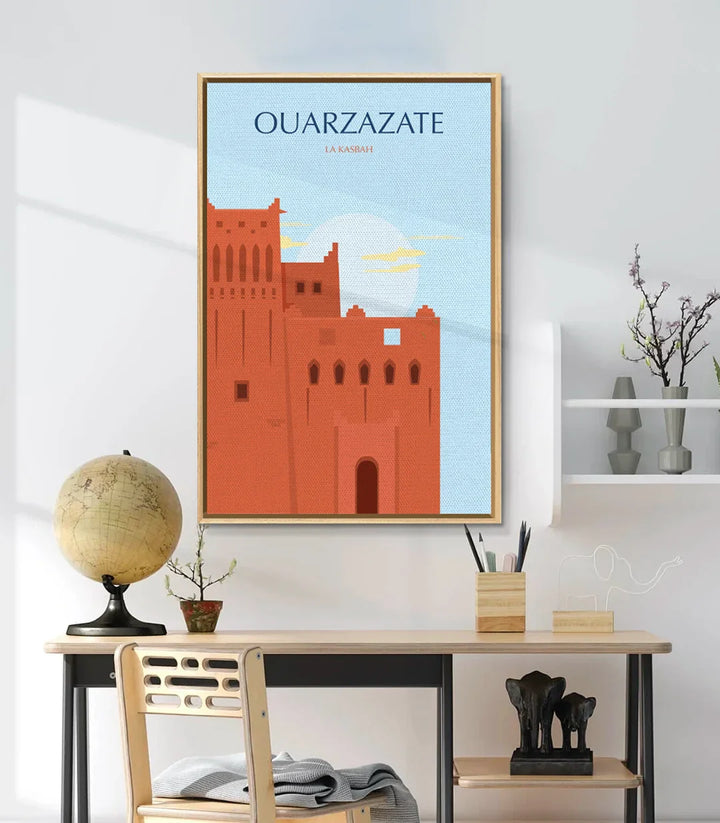 Décoration intérieur bureau avec affiche voyage Ouarzazate Massinart