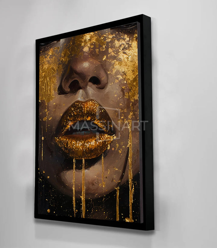 Tableau Gilded style portrait luxe Massinart