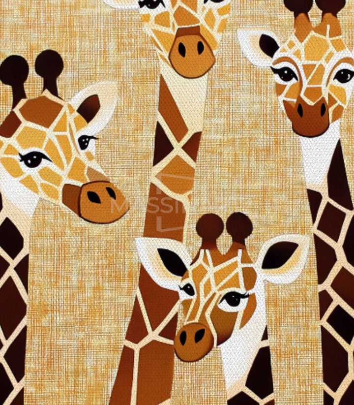 Tableau Giraffes Massinart — tableau géométrique pour chambre