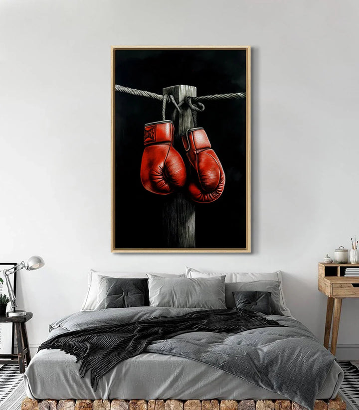 Tableau boxe inspiration sportive intérieur chambre Massinart