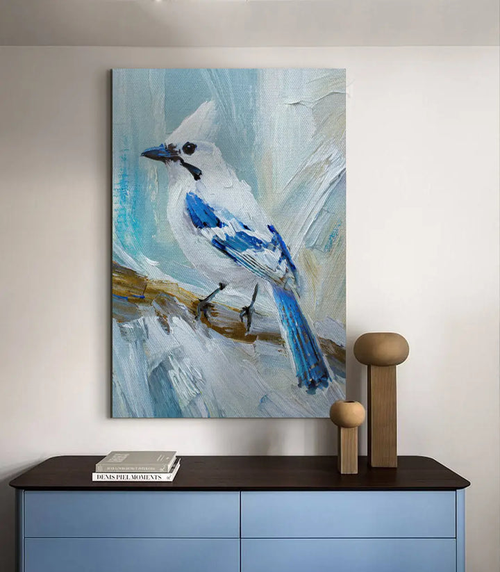 Décoration intérieur Bluejay cadre noir mur blanc — Massinart