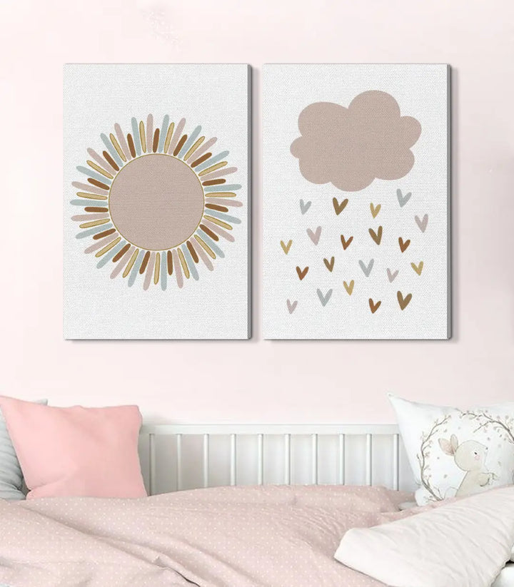 Ambiance chambre bébé fille Sunny Hug diptyque Massinart
