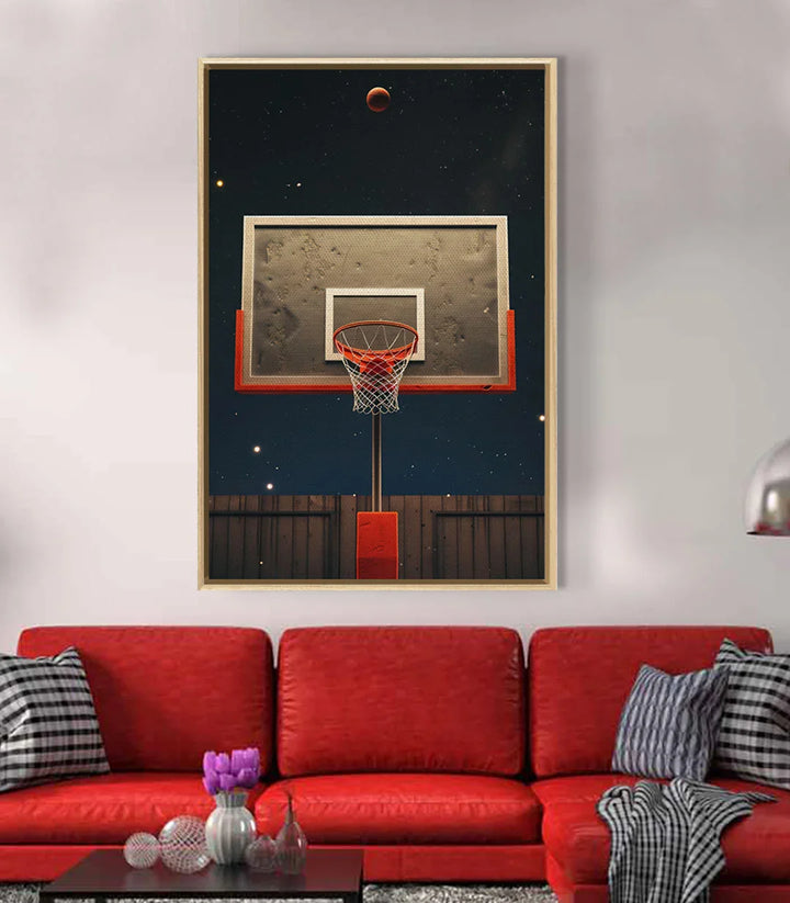 Tableau Moonlit Basket décoration intérieur chambre garçon style gaming Massinart