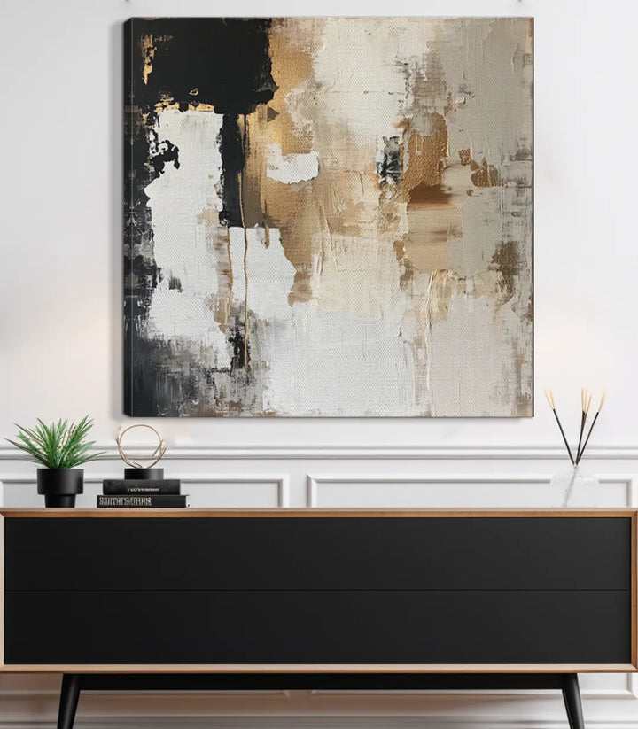 Tableau Worn Walls ambiance chambre élégante Massinart