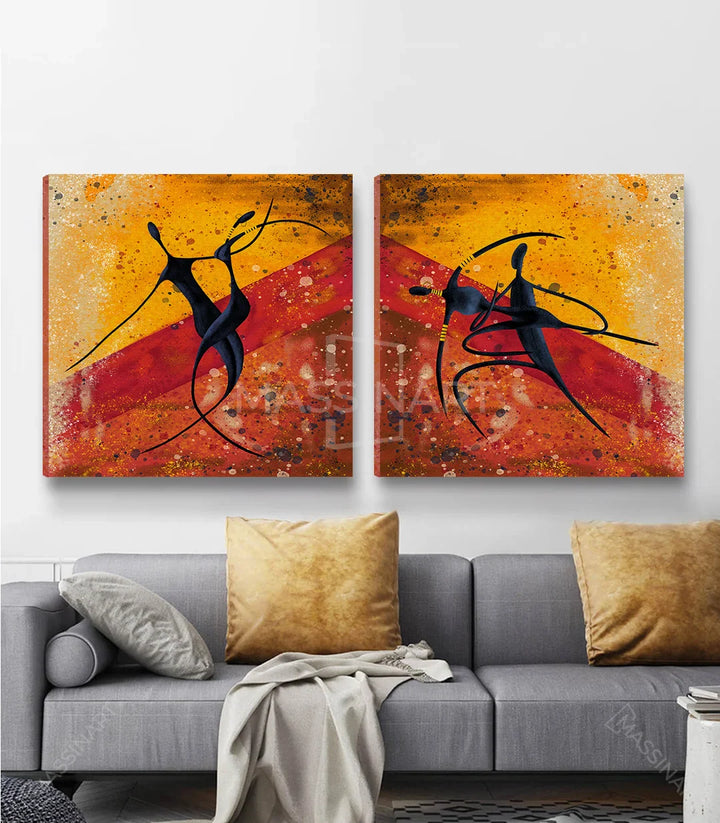 Tableau Danse en couple Massinart