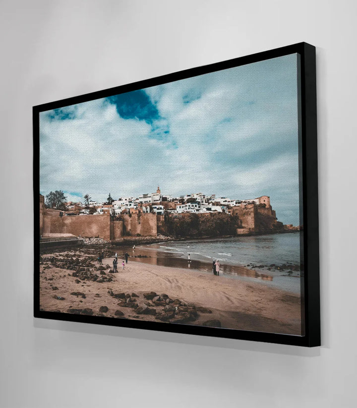 Tableau Kasbah Rabat mise en situation chambre — vue panoramique Massinart