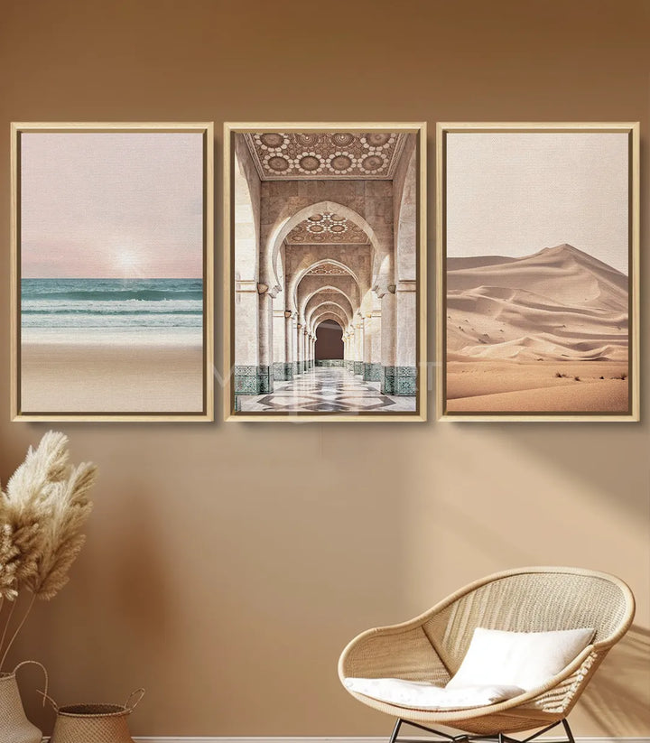 Tableau dunes désert paysage Maroc Massinart