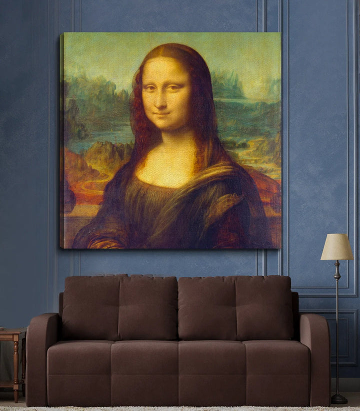 Tableau Joconde cadre noir séjour contemporain Massinart