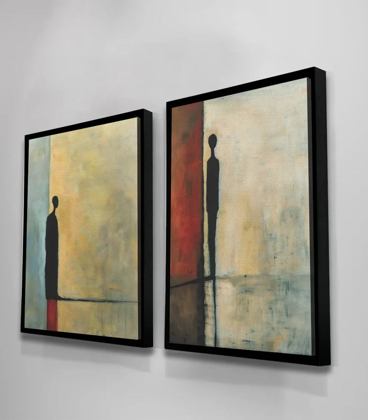 Ambiance salon séjour tableau minimaliste Massinart