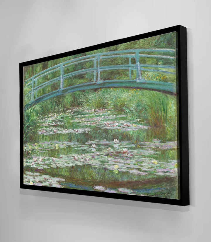Reproduction d'art Monet, bassin japonais, palette naturelle apaisante, Massinart