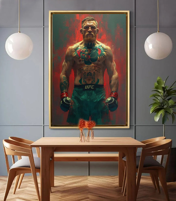 Tableau McGregor's Fire mise en situation salon moderne décoration Massinart