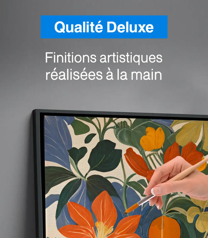 Tableau Bloomtide fleurs nature Art Déco décoration murale élégante — Massinart