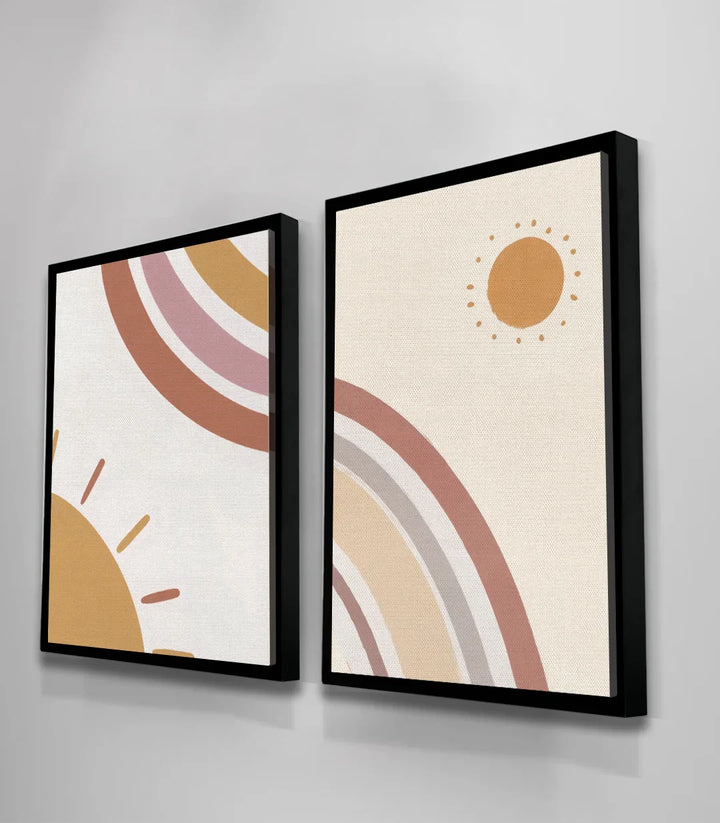 Mise en situation décoration intérieur salon diptyque soleil minimaliste Massinart