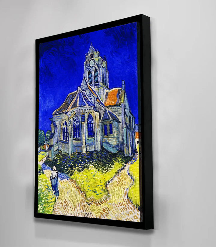 Simulation salle à manger, tableau architecture nocturne bleu Massinart