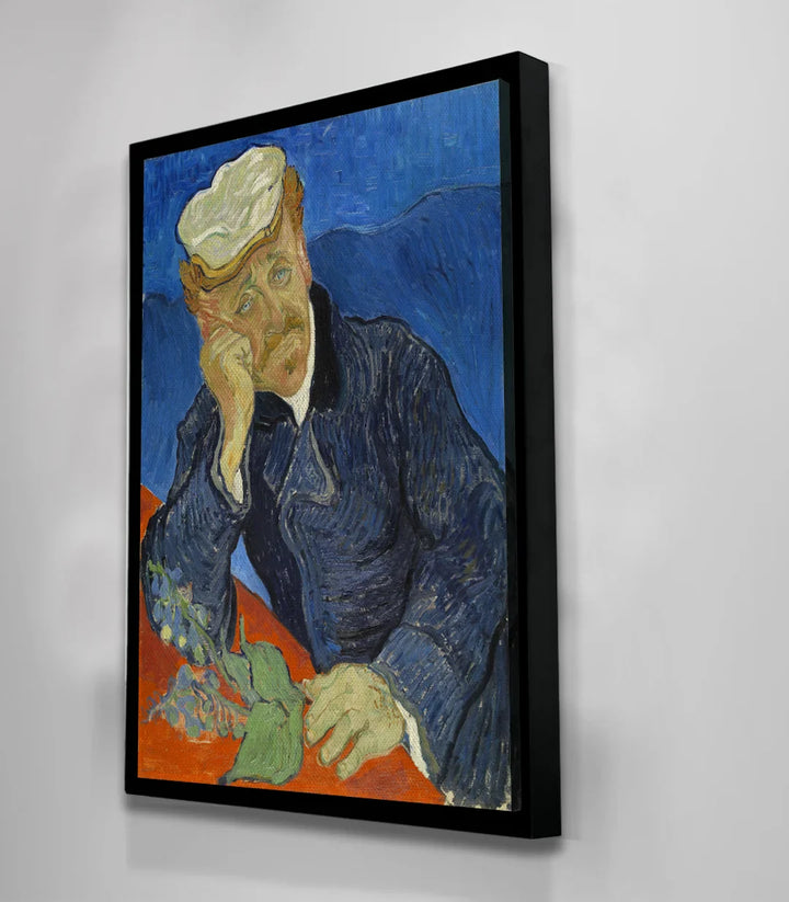 Tableau portrait classique Dr Paul Gachet, ambiance salon Massinart