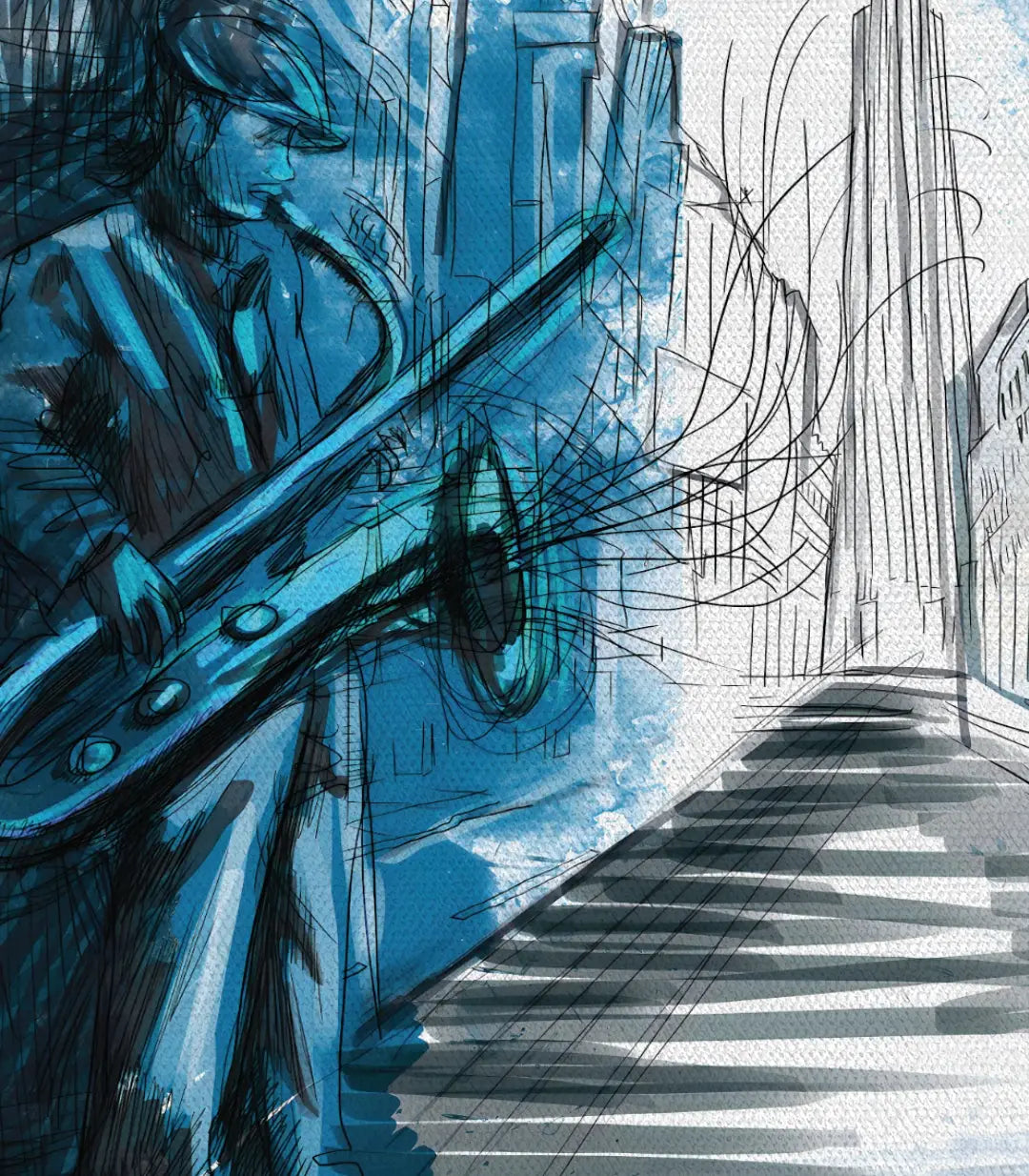 Saxophoniste - Ventes Flash