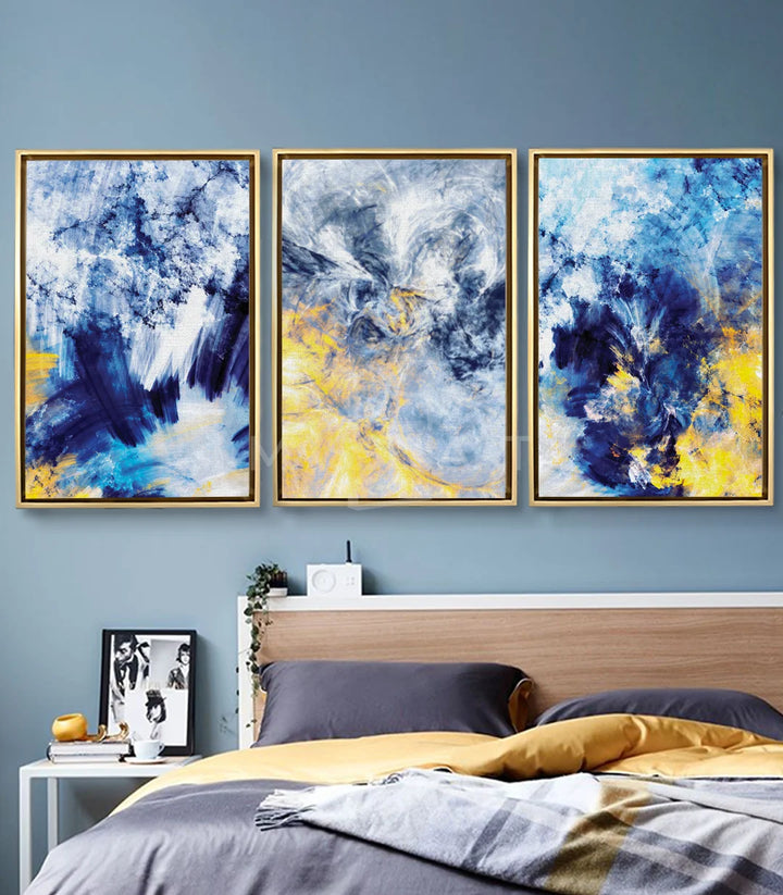 Tableau Slow Motion panneau central expressionniste composition fluide Massinart