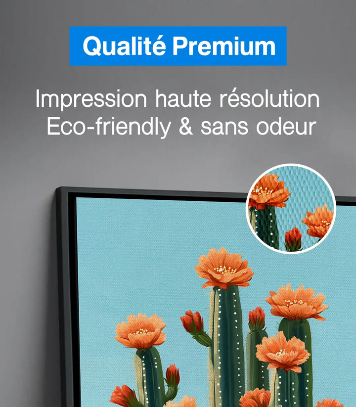 Tableau Floral Cactus Massinart — composition paysage désert