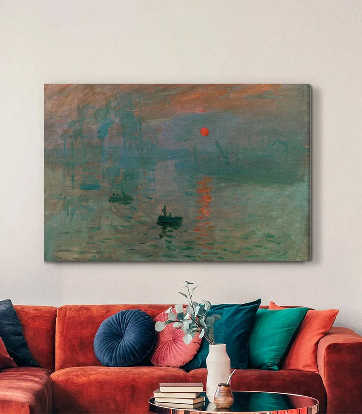 Tableau Impression Soleil Levant Massinart détail peinture