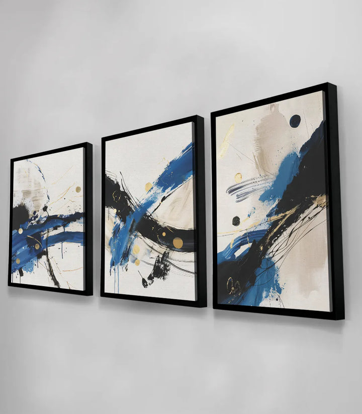 Détail traits expressionnistes tableau Cascade Massinart