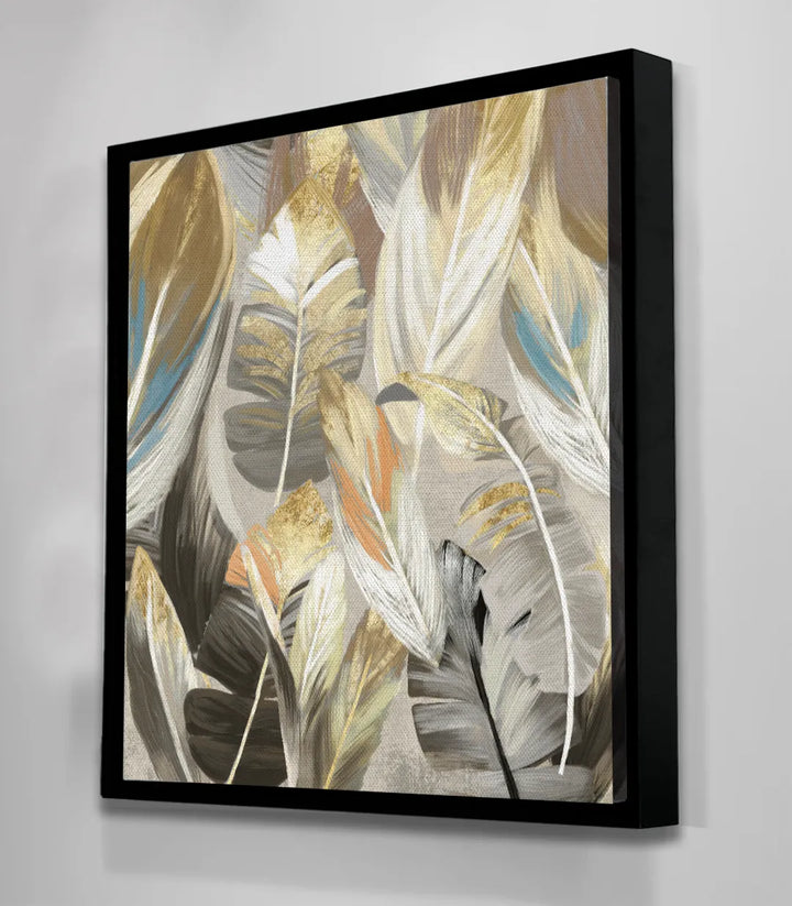 Ambiance séjour contemporain tableau minimaliste Long Life Massinart