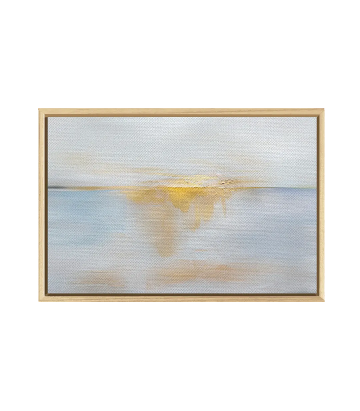 Tableau Sea Sunrise Massinart — emballage livraison prêt à accrocher