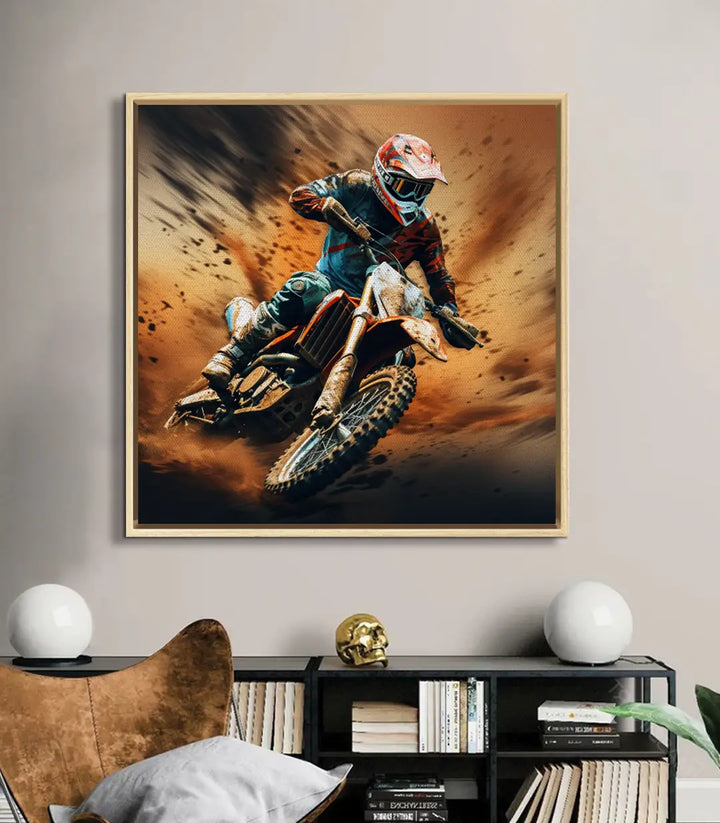 Tableau Dust Runner chambre jeune sport Massinart — ambiance intérieure
