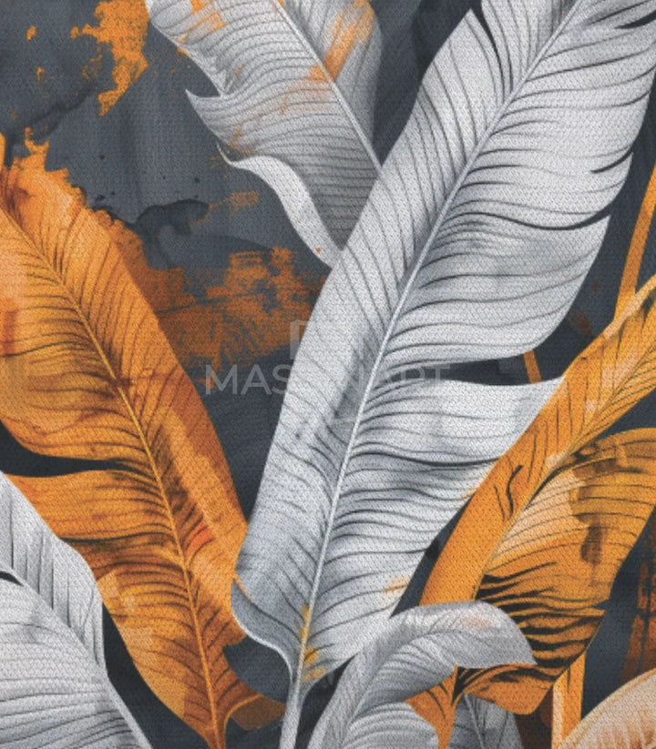 Tableau Tropical diptyque mise en situation salon moderne Massinart