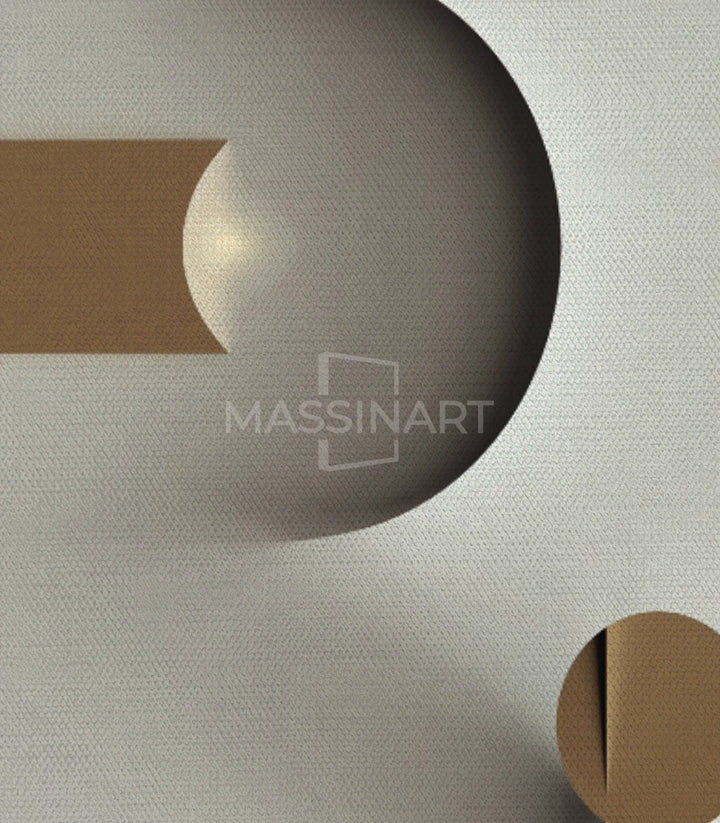 Composition triptyque murale — art abstrait géométrique Massinart