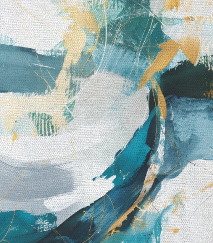 Tableau River Flow triptyque Massinart — cadre noir salon moderne gris blanc