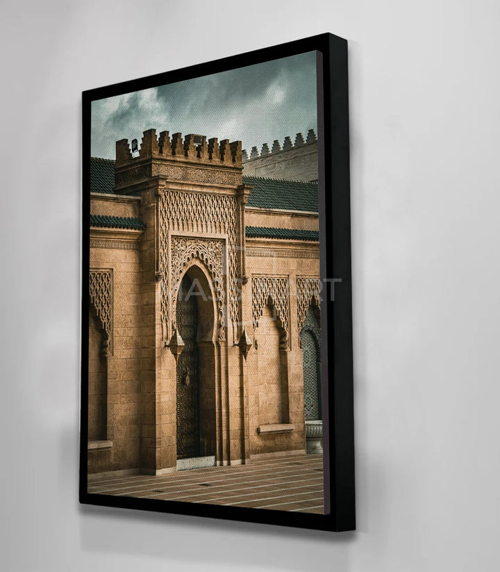 Tableau Opulent Gate en mise en situation couloir décoration Massinart