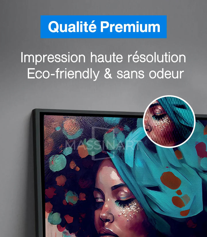 Tableau Thoughts séjour moderne art feminin Massinart
