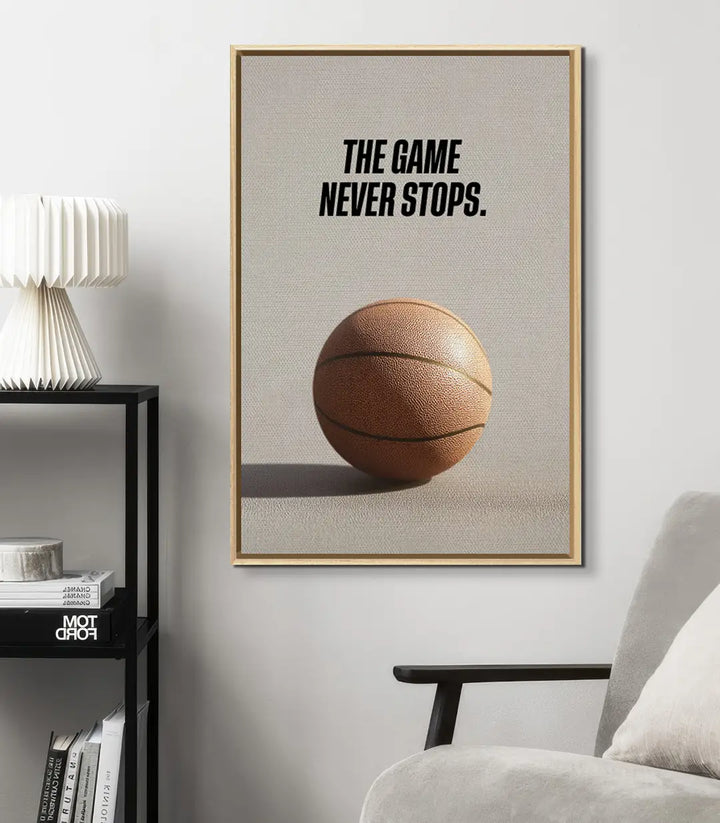 Tableau basketball mise en situation décoration intérieur Massinart