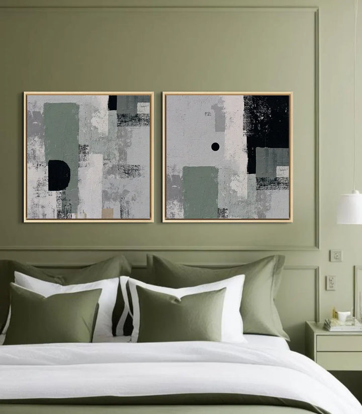 Tableau Eclipse diptyque détail composition minimaliste Massinart