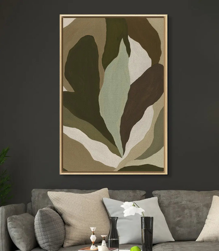 Décoration intérieur séjour - Tableau abstrait nature Earth Tones Massinart