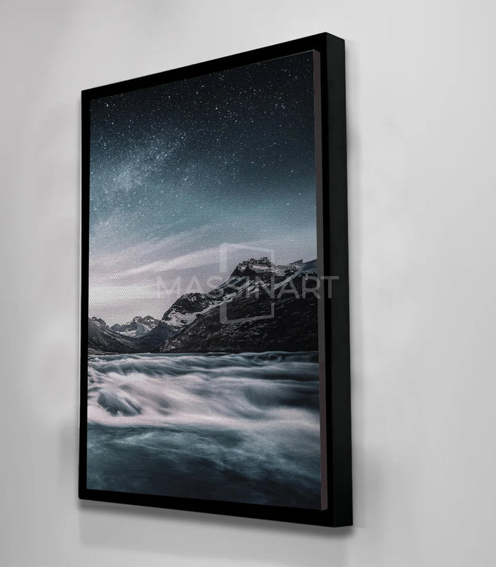 Composition intérieure Tableau Celestial River salon moderne cosy Massinart