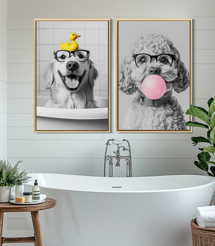Mise en situation décoration salle de bain moderne, diptyque Bathroom Buddies — Massinart