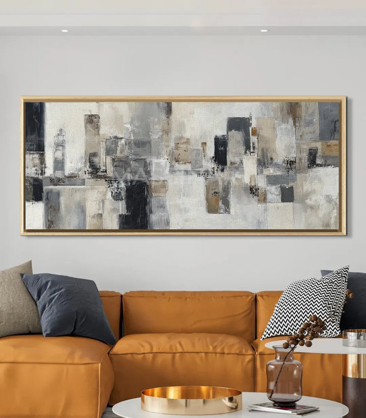 Décoration intérieur contemporain, Tableau Cérène architecture abstraite, Massinart