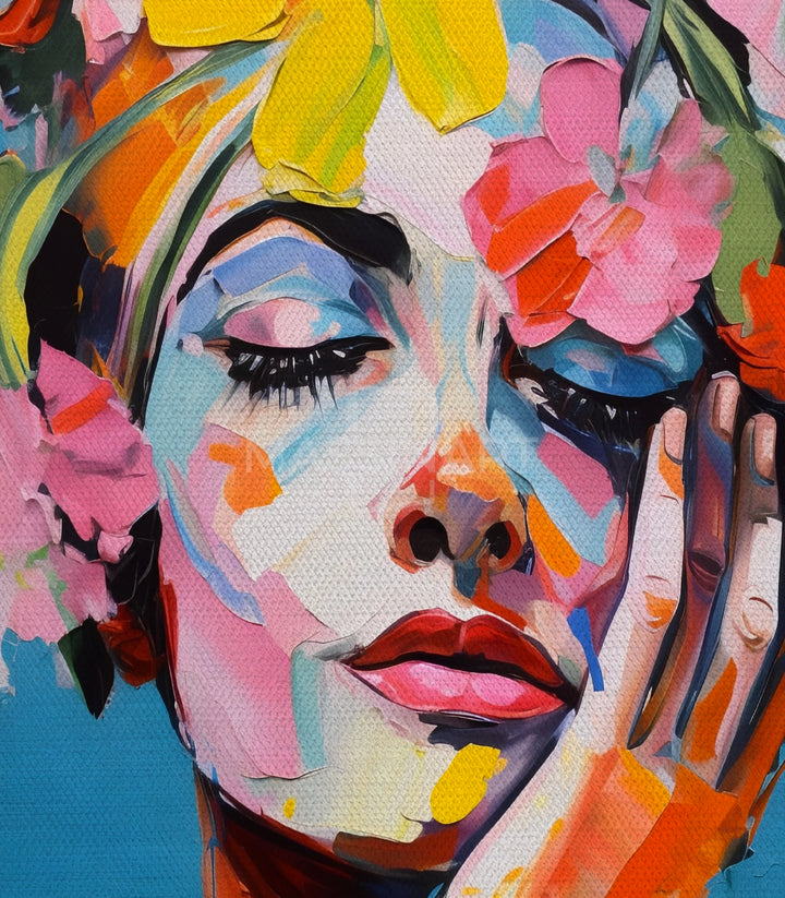 Tableau Dreamy Blossom Massinart — emballage livraison prêt à accrocher