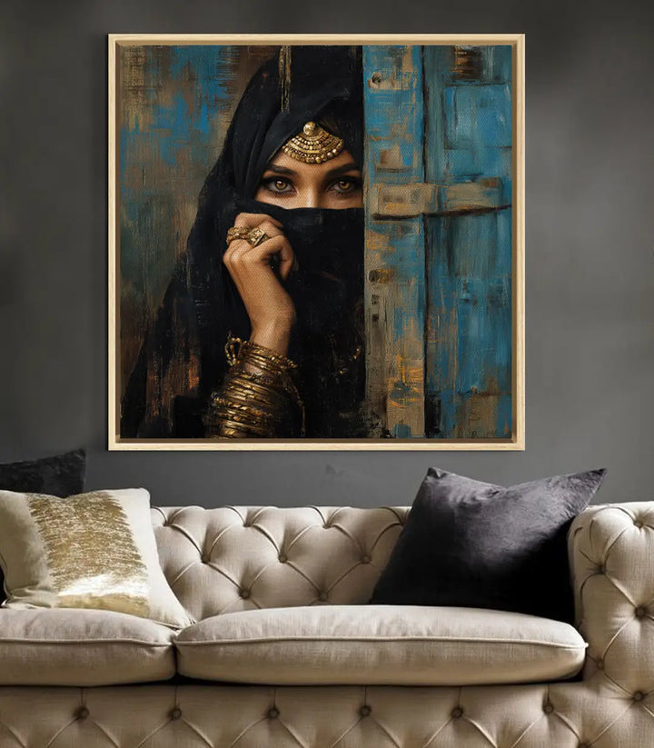 Décoration intérieur luxe tableau Eastern Gaze Massinart