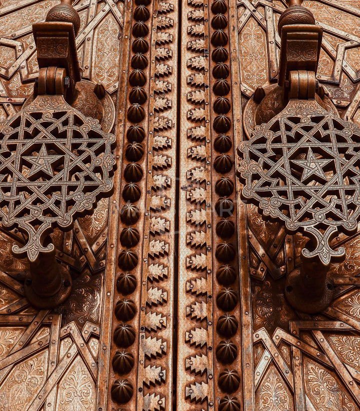 Tableau portes marocaines Massinart — détail zellige